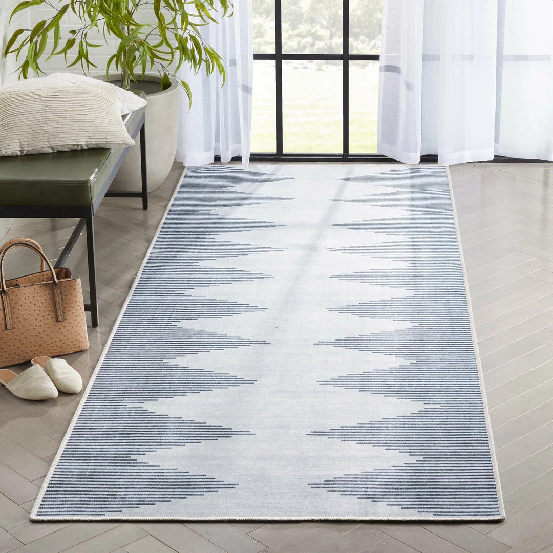 Well Woven Bree Moroccan Diamond Stripes Ivory Grey Flat-Weave Washable Area Rug 13 Well Woven Bree Moroccan Diamond Stripes Ivory Grey Flat-Weave Washable Area Rug