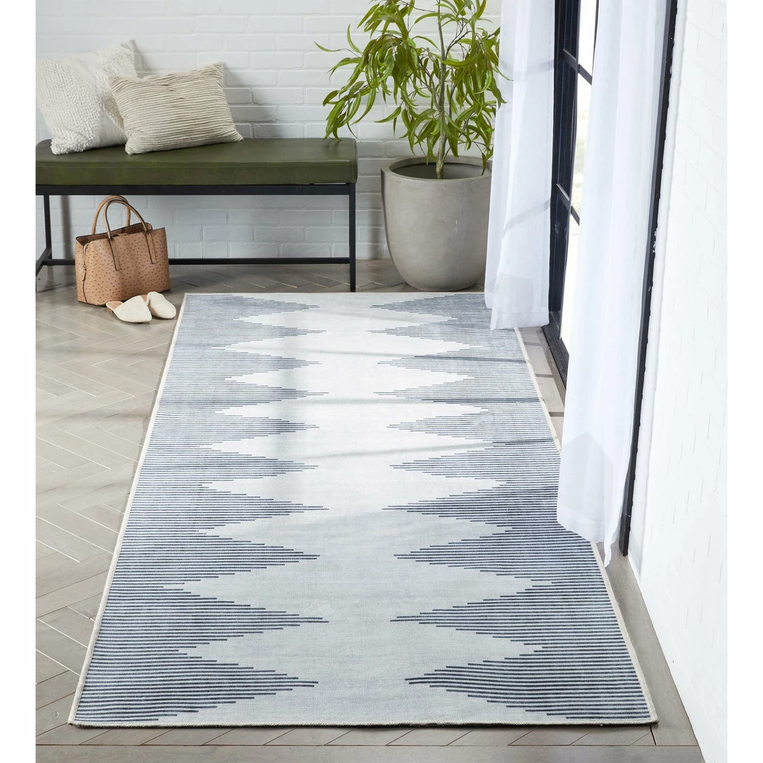 Well Woven Bree Moroccan Diamond Stripes Ivory Grey Flat-Weave Washable Area Rug 17 Well Woven Bree Moroccan Diamond Stripes Ivory Grey Flat-Weave Washable Area Rug