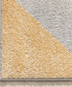 Well Woven Platte Geometric Scandinavian 3D Textured Multi Rug Global