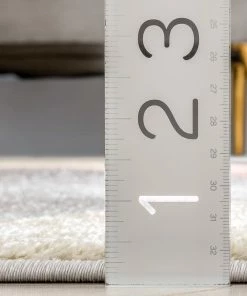 Well Woven Platte Geometric Scandinavian 3D Textured Multi Rug Global