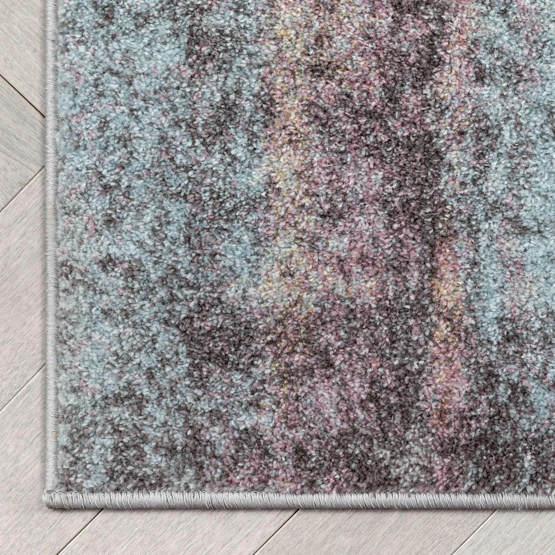 Well Woven Laughlin Mid-Century Modern Geometric Boxes Blue Multi 3D Textured Rug 4 Well Woven Laughlin Mid-Century Modern Geometric Boxes Blue Multi 3D Textured Rug