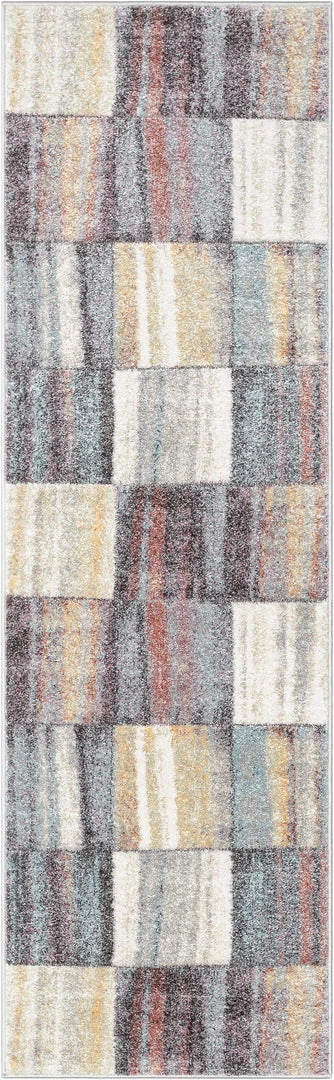 Well Woven Laughlin Mid-Century Modern Geometric Boxes Blue Multi 3D Textured Rug 7 Well Woven Laughlin Mid-Century Modern Geometric Boxes Blue Multi 3D Textured Rug