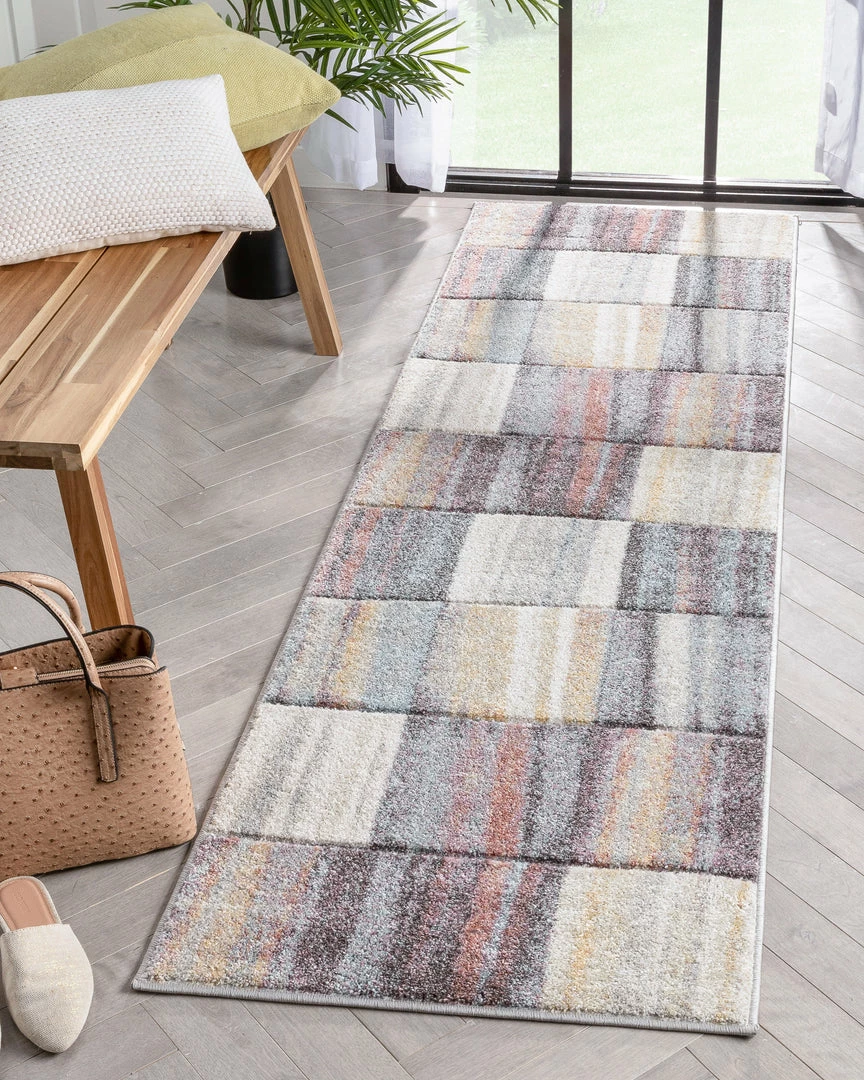 Well Woven Laughlin Mid-Century Modern Geometric Boxes Blue Multi 3D Textured Rug 9 Well Woven Laughlin Mid-Century Modern Geometric Boxes Blue Multi 3D Textured Rug