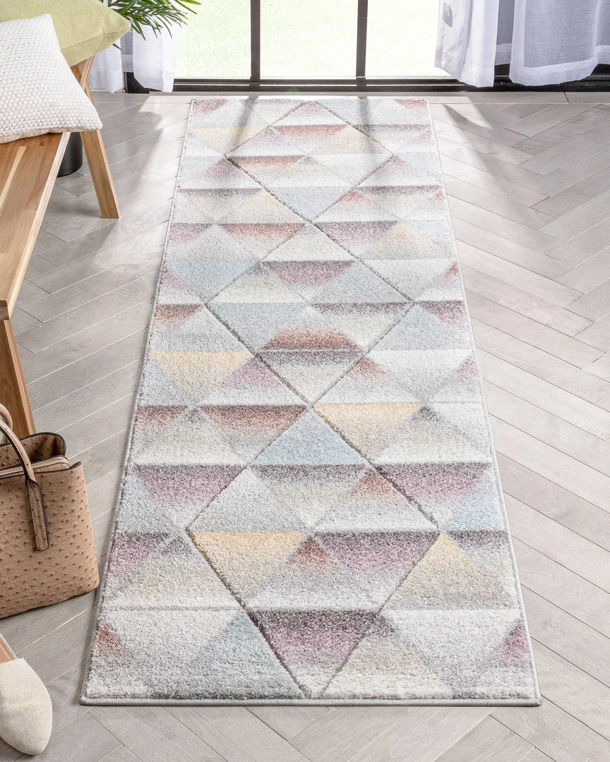 Well Woven Ely Mid-Century Modern Geometric Triangles Grey Multi 3D Textured Rug 6 Well Woven Ely Mid-Century Modern Geometric Triangles Grey Multi 3D Textured Rug