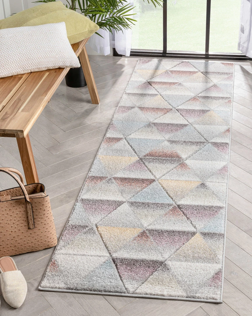 Well Woven Ely Mid-Century Modern Geometric Triangles Grey Multi 3D Textured Rug 9 Well Woven Ely Mid-Century Modern Geometric Triangles Grey Multi 3D Textured Rug
