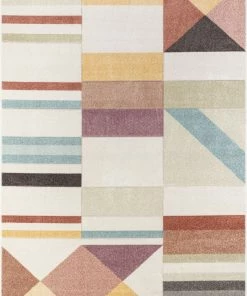 Well Woven Global Unita Geometric Scandinavian 3D Textured Multi Rug By Chill Rugs
