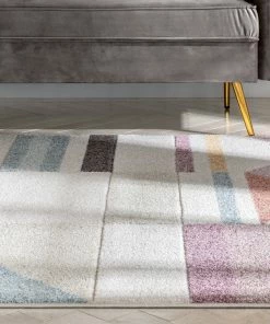 Well Woven Global Unita Geometric Scandinavian 3D Textured Multi Rug By Chill Rugs