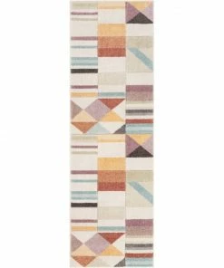 Well Woven Global Unita Geometric Scandinavian 3D Textured Multi Rug By Chill Rugs