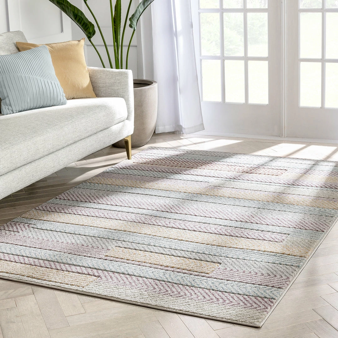 Well Woven Global Kirby Geometric Scandinavian 3D Textured Multi Rug 7 Well Woven Global Kirby Geometric Scandinavian 3D Textured Multi Rug
