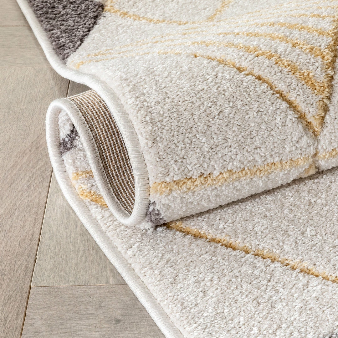 Well Woven Prism Geometric Scandinavian 3D Textured White Rug Global 5 Well Woven Prism Geometric Scandinavian 3D Textured White Rug Global