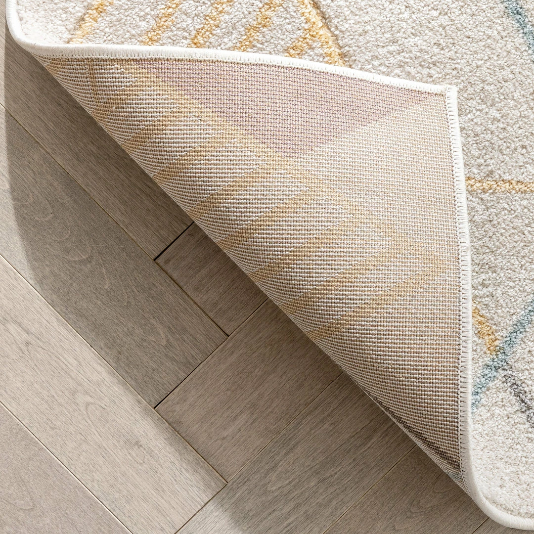 Well Woven Prism Geometric Scandinavian 3D Textured White Rug Global 4 Well Woven Prism Geometric Scandinavian 3D Textured White Rug Global