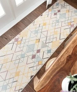 Well Woven Prism Geometric Scandinavian 3D Textured White Rug Global 22 Well Woven Prism Geometric Scandinavian 3D Textured White Rug Global