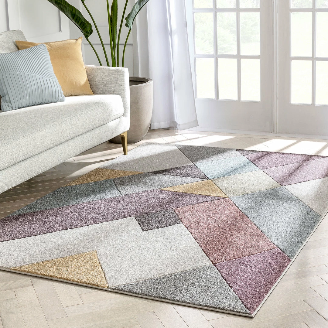 Well Woven Cinca Geometric Scandinavian 3D Textured Multi Rug 7 Well Woven Cinca Geometric Scandinavian 3D Textured Multi Rug