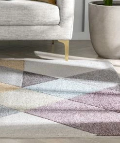 Well Woven Cinca Geometric Scandinavian 3D Textured Multi Rug 18 Well Woven Cinca Geometric Scandinavian 3D Textured Multi Rug