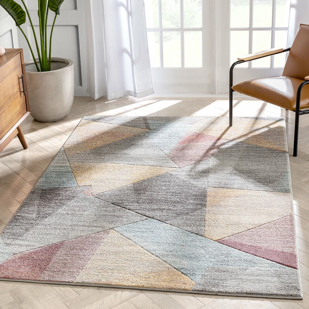 Well Woven Laramie Geometric Abstract 3D Textured Multi Rug 1 Well Woven Laramie Geometric Abstract 3D Textured Multi Rug