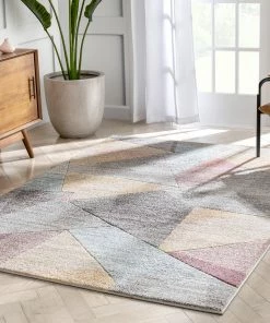 Well Woven Laramie Geometric Abstract 3D Textured Multi Rug 18 Well Woven Laramie Geometric Abstract 3D Textured Multi Rug