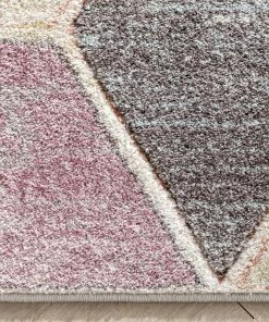 Well Woven Mesa Geometric 3D Textured Multi Rug