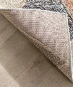 Well Woven Mesa Geometric 3D Textured Multi Rug