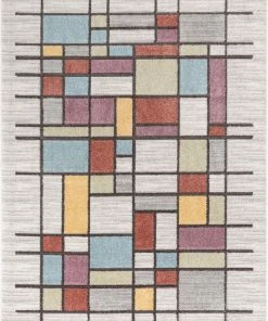 Well Woven Prairie Geometric Scandinavian Southwestern 3D Textured Multi Rug By Chill Rugs Global