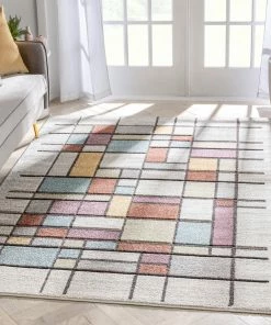 Well Woven Prairie Geometric Scandinavian Southwestern 3D Textured Multi Rug By Chill Rugs Global