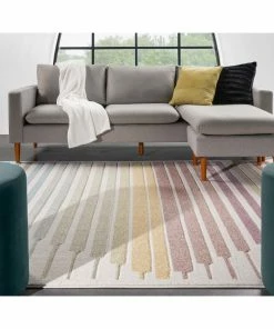 Well Woven Opal Geometric Scandinavian Abstract 3D Textured Multi Rug By Chill Rugs