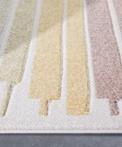 Well Woven Opal Geometric Scandinavian Abstract 3D Textured Multi Rug By Chill Rugs