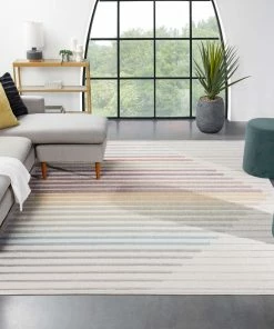 Well Woven Opal Geometric Scandinavian Abstract 3D Textured Multi Rug By Chill Rugs