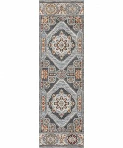 Well Woven Global Argo Bohemian Aztec Tribal Grey Flatweave High-Low Rug 5'3