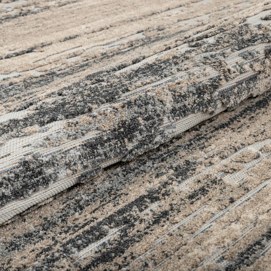 Well Woven Twilight Abstract Distressed Beige Grey Flatweave High-Low Rug 5'3" X 7'3" Vintage 6 Well Woven Twilight Abstract Distressed Beige Grey Flatweave High-Low Rug 5'3" X 7'3" Vintage