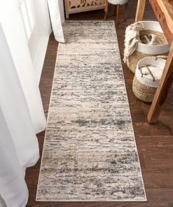 Well Woven Twilight Abstract Distressed Beige Grey Flatweave High-Low Rug 5'3" X 7'3" Vintage 14 Well Woven Twilight Abstract Distressed Beige Grey Flatweave High-Low Rug 5'3
