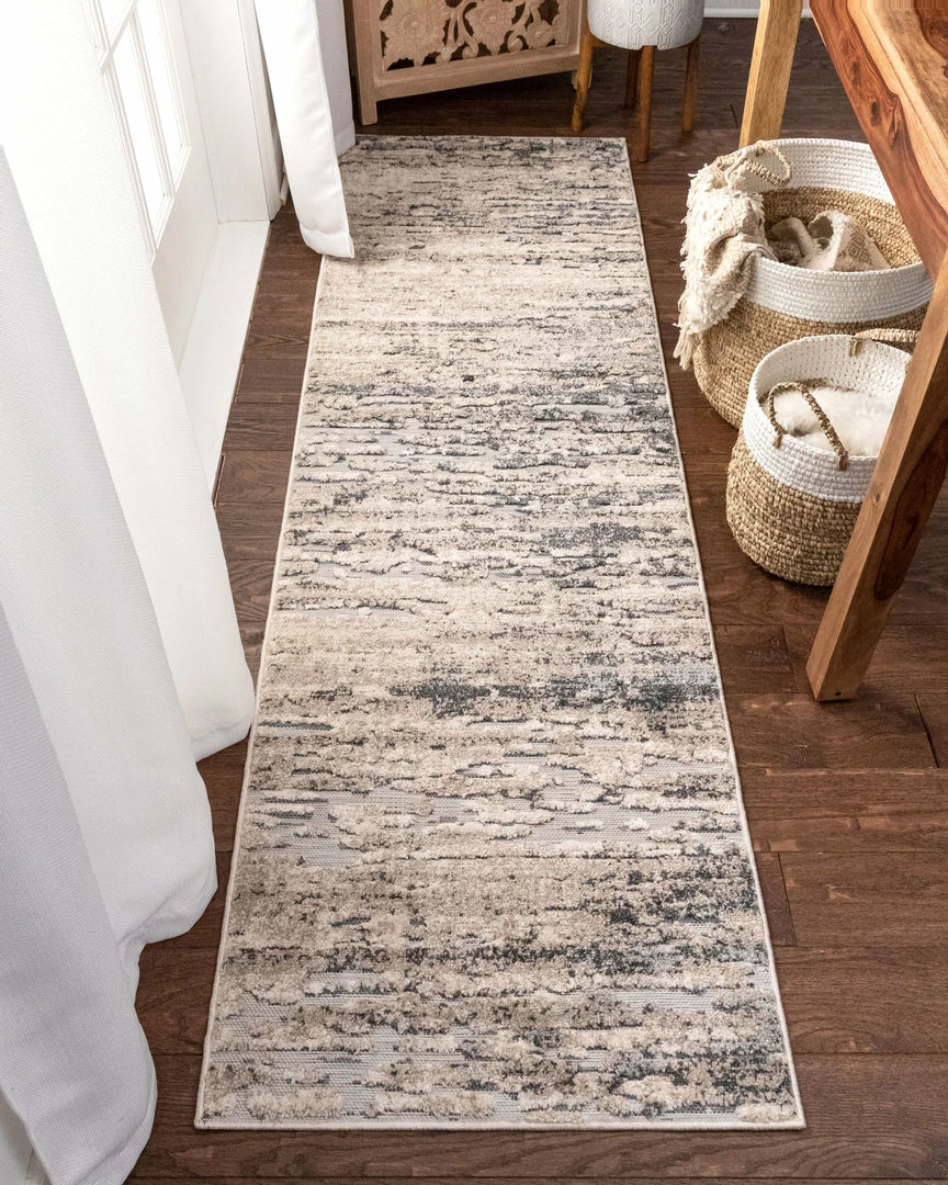 Well Woven Twilight Abstract Distressed Beige Grey Flatweave High-Low Rug 5'3" X 7'3" Vintage 5 Well Woven Twilight Abstract Distressed Beige Grey Flatweave High-Low Rug 5'3" X 7'3" Vintage