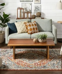 Well Woven Torri Traditional Persian Red-Rust Flatweave High-Low Rug 5'3