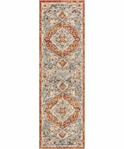 Well Woven Torri Traditional Persian Red-Rust Flatweave High-Low Rug 5'3
