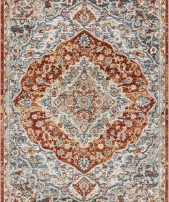 Well Woven Torri Traditional Persian Red-Rust Flatweave High-Low Rug 5'3" X 7'3" Vintage