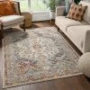 Well Woven Global Pavia Traditional Aztec Tribal Ivory-Beige Red Flatweave High-Low Rug