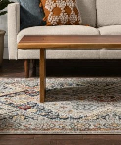 Well Woven Global Pavia Traditional Aztec Tribal Ivory-Beige Red Flatweave High-Low Rug 17 Well Woven Global Pavia Traditional Aztec Tribal Ivory-Beige Red Flatweave High-Low Rug