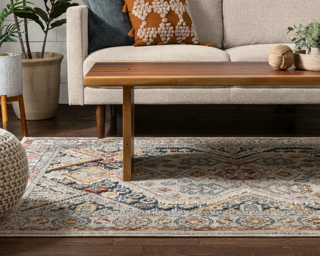 Well Woven Global Pavia Traditional Aztec Tribal Ivory-Beige Red Flatweave High-Low Rug 8 Well Woven Global Pavia Traditional Aztec Tribal Ivory-Beige Red Flatweave High-Low Rug