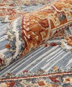 Well Woven Liliana Transitional Persian Aztec Grey Red Flatweave High-Low Rug