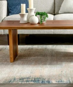 Well Woven Marius Gold Vintage Persian Mosaic High-Low Rug Global