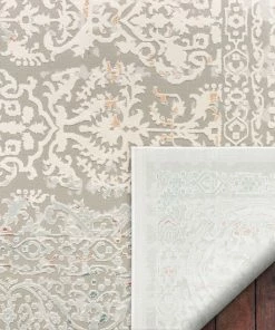 Well Woven Grace Grey Vintage Persian Oriental High-Low Rug Global