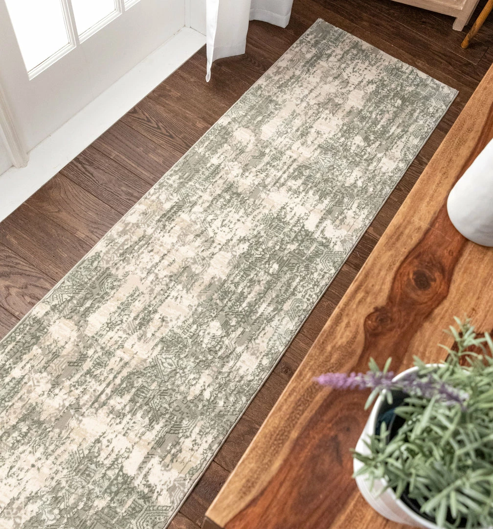 Well Woven Global Eliza Grey Vintage Persian Panel High-Low Rug 9 Well Woven Global Eliza Grey Vintage Persian Panel High-Low Rug