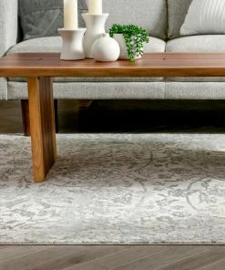 Well Woven Global Campbell Grey Vintage Persian Floral High-Low Rug 26 Well Woven Global Campbell Grey Vintage Persian Floral High-Low Rug