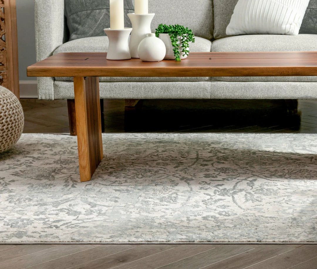 Well Woven Global Campbell Grey Vintage Persian Floral High-Low Rug 11 Well Woven Global Campbell Grey Vintage Persian Floral High-Low Rug