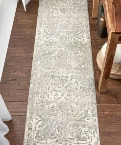 Well Woven Global Campbell Grey Vintage Persian Floral High-Low Rug 23 Well Woven Global Campbell Grey Vintage Persian Floral High-Low Rug