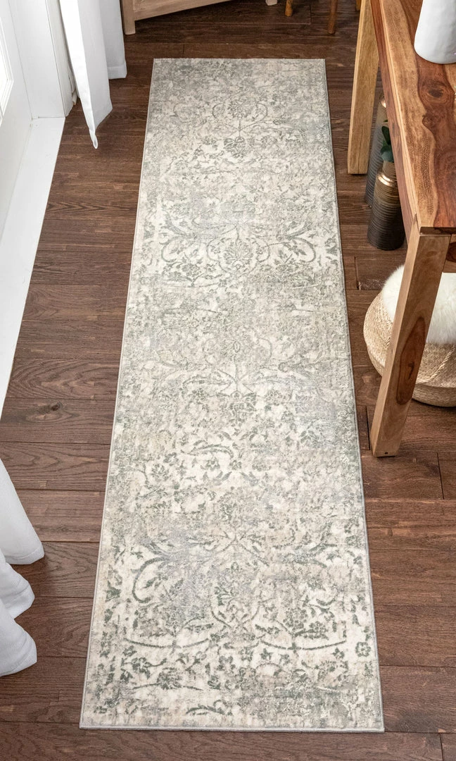Well Woven Global Campbell Grey Vintage Persian Floral High-Low Rug 8 Well Woven Global Campbell Grey Vintage Persian Floral High-Low Rug