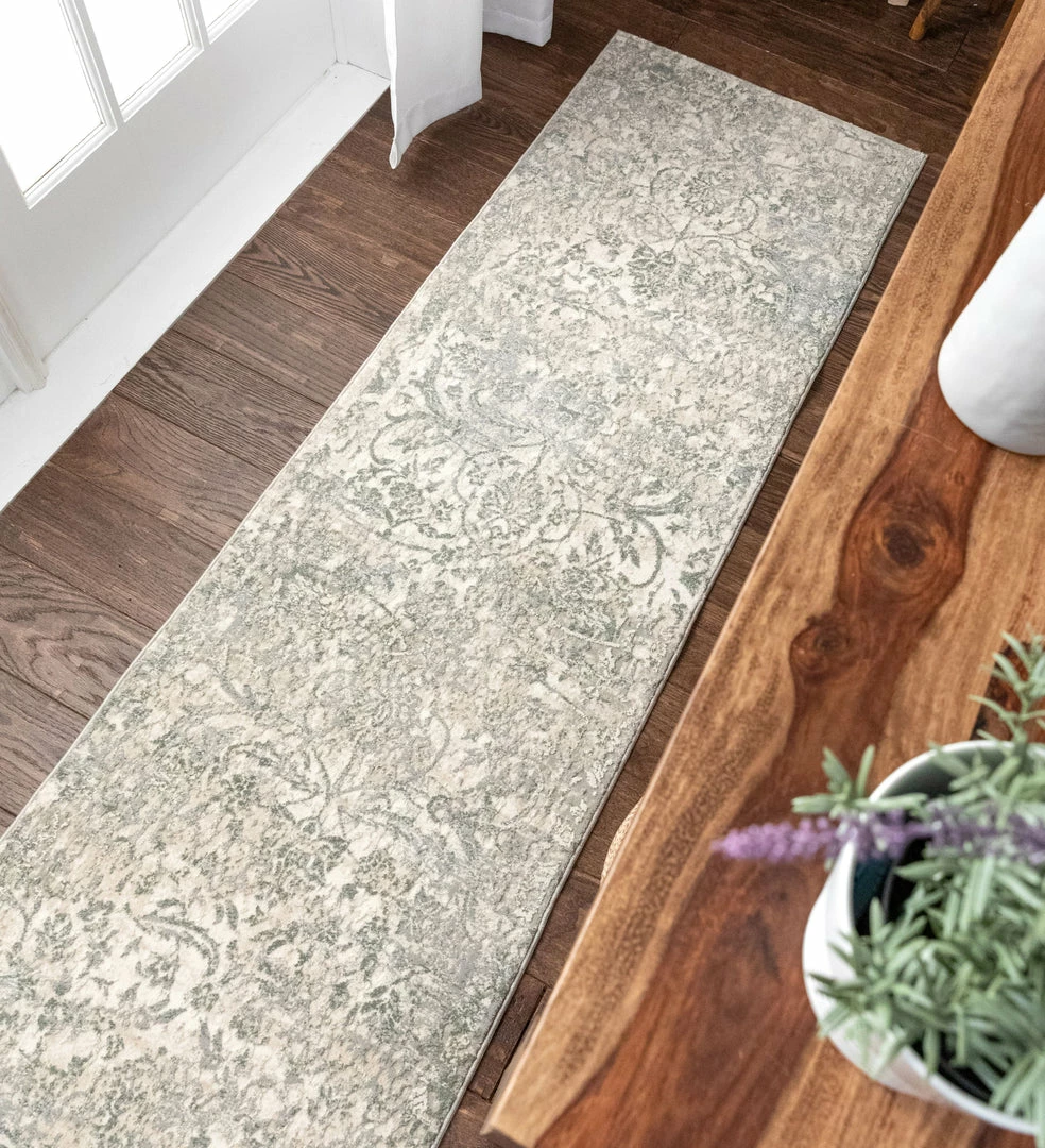 Well Woven Global Campbell Grey Vintage Persian Floral High-Low Rug 9 Well Woven Global Campbell Grey Vintage Persian Floral High-Low Rug