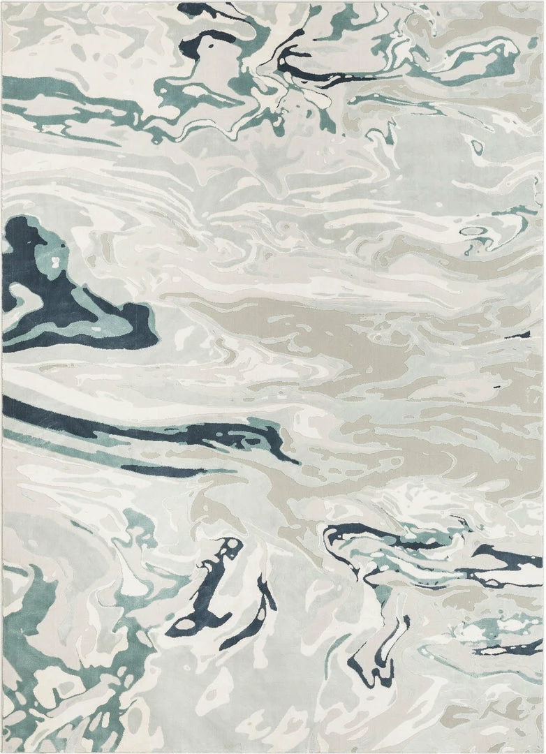 Well Woven Alden Blue Vintage Abstract Watercolor High-Low Rug 1 Well Woven Alden Blue Vintage Abstract Watercolor High-Low Rug