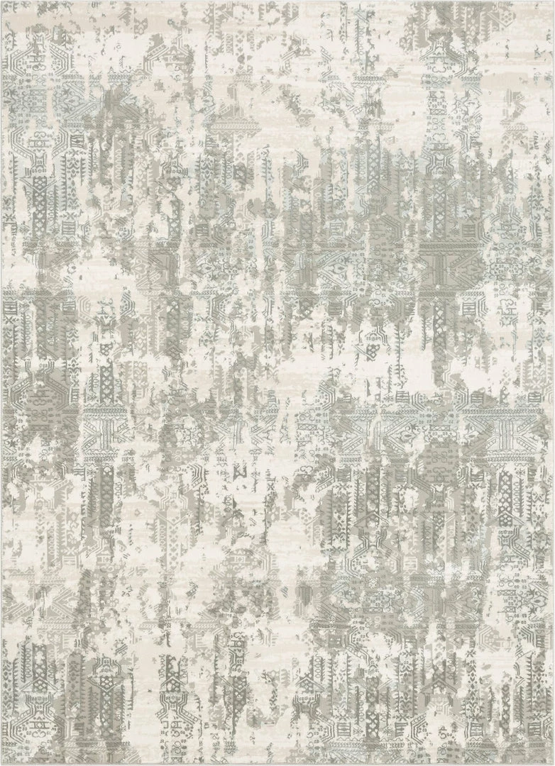 Well Woven Global Eliza Grey Vintage Persian Panel High-Low Rug 1 Well Woven Global Eliza Grey Vintage Persian Panel High-Low Rug