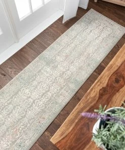 Well Woven Grace Grey Vintage Persian Oriental High-Low Rug Global