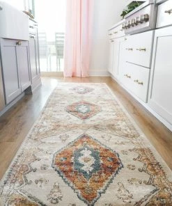 Well Woven Oliver Vintage Medallion Aztec Rust Cream Rug By Rebecca Propes